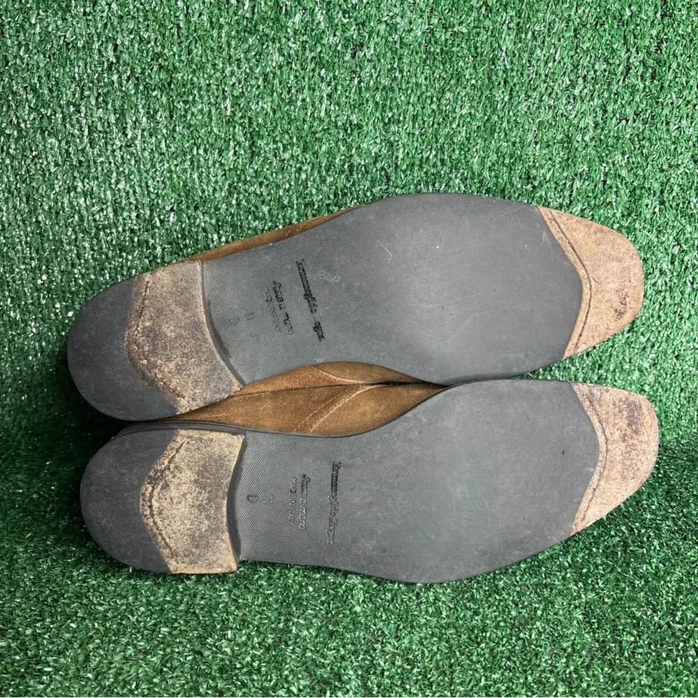 Ermenegildo Zegna Brown Suede Chukka Boots Size‎ US 11